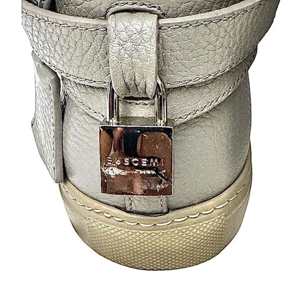 Buscemi High Top Men’s Sneaker Gray Leather Size EU 41 US 8.5  Pre-Owned - Picture 9 of 12